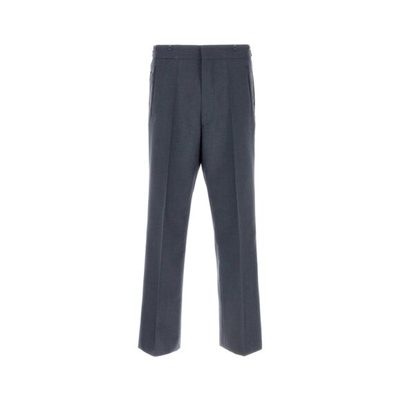 Prada Men Blue Mohair Blend Pant